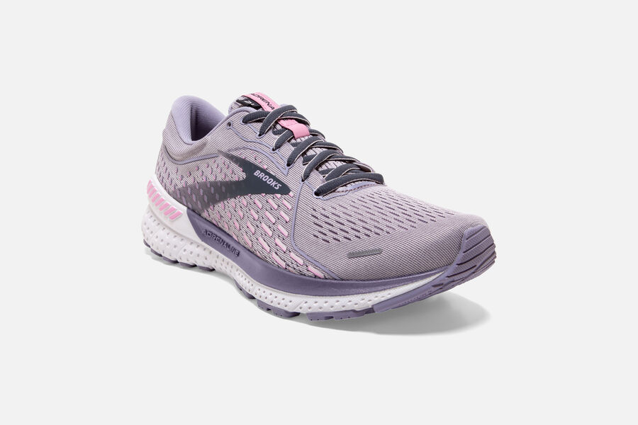 Brooks Adrenaline GTS 21 Road Running Shoes Womens Pink 186403-RNG